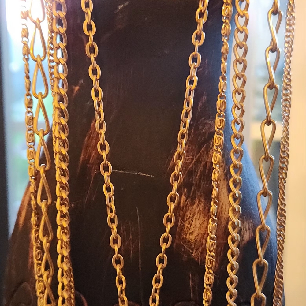 Elegant Gold Chain Necklace Set